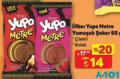 ÜLKER YUPO JELLY METRE YUMUŞAK ŞEKER 50 G ÜLKER YUPO JELLY METRE YUMUŞAK ŞEKER 50 G